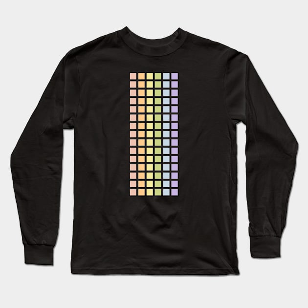 Pastel Pride Grid Long Sleeve T-Shirt by DADDY DD